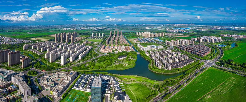 航拍苏锡通科技产业园区。园区供图