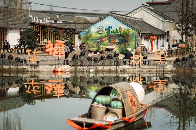 霍比屯食集。扬州泰安镇党建办供图